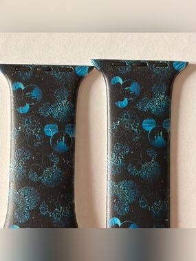 Disney Parks Apple Watch Band Mickey Ears & Castle EUC 42/44/45mm sized